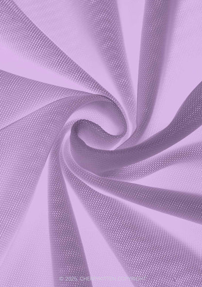 Plain Purple Y2K Print Mini Layered Skirt Cherrykitten