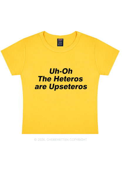 The Heteros Are Upseteros Pride Y2K Baby Tee Cherrykitten