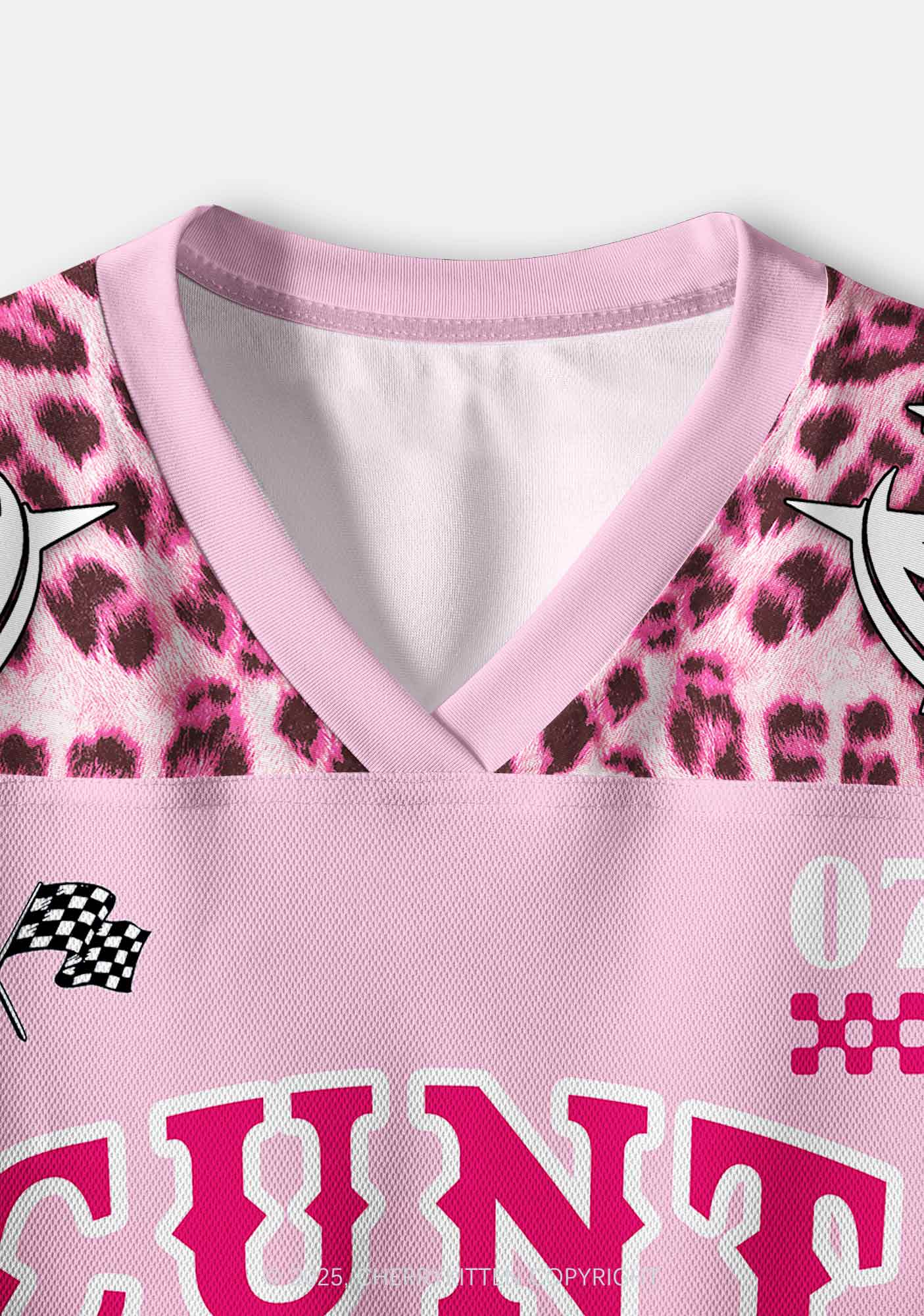 Custom Leopard Star Cxxt Y2K Crop Sport Jersey Shirts Cherrykitten