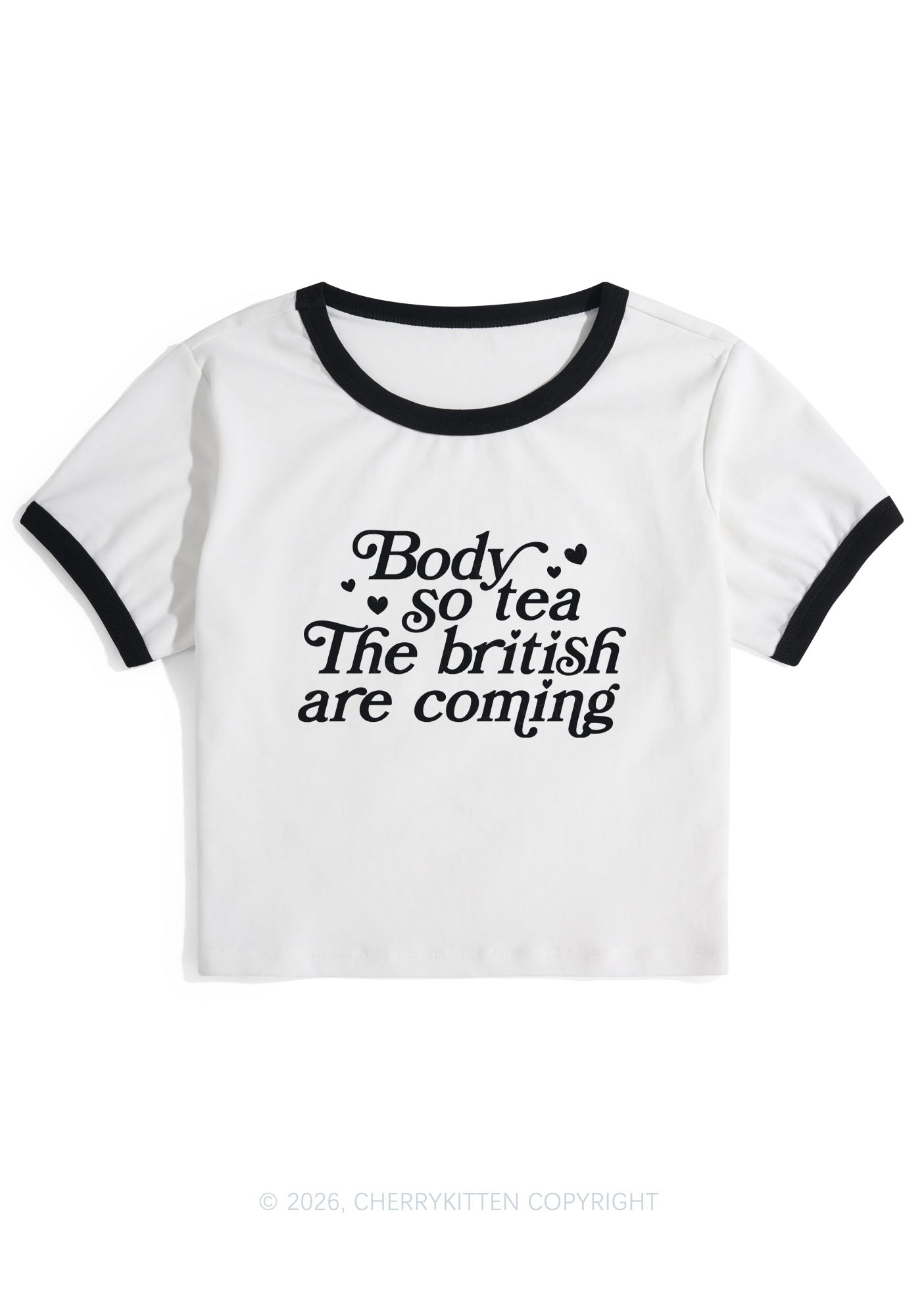 The British Are Coming Y2K Ringer Tee Cherrykitten