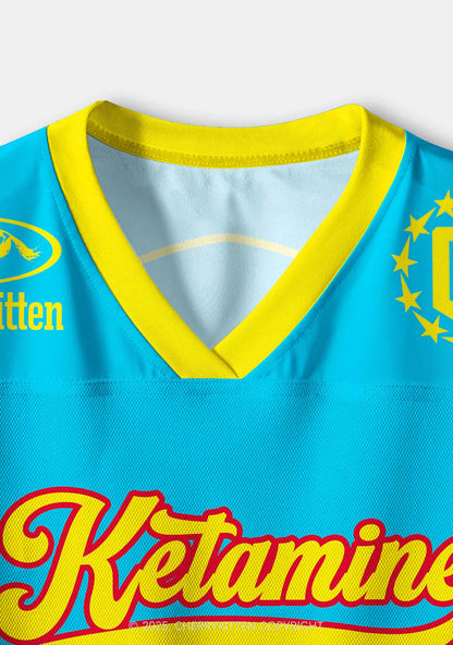 Custom Blue Ketamxxe Y2K Crop Sport Jersey Shirts Cherrykitten