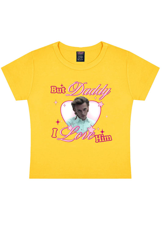 Daddy I Love Number One Y2K Baby Tee Cherrykitten