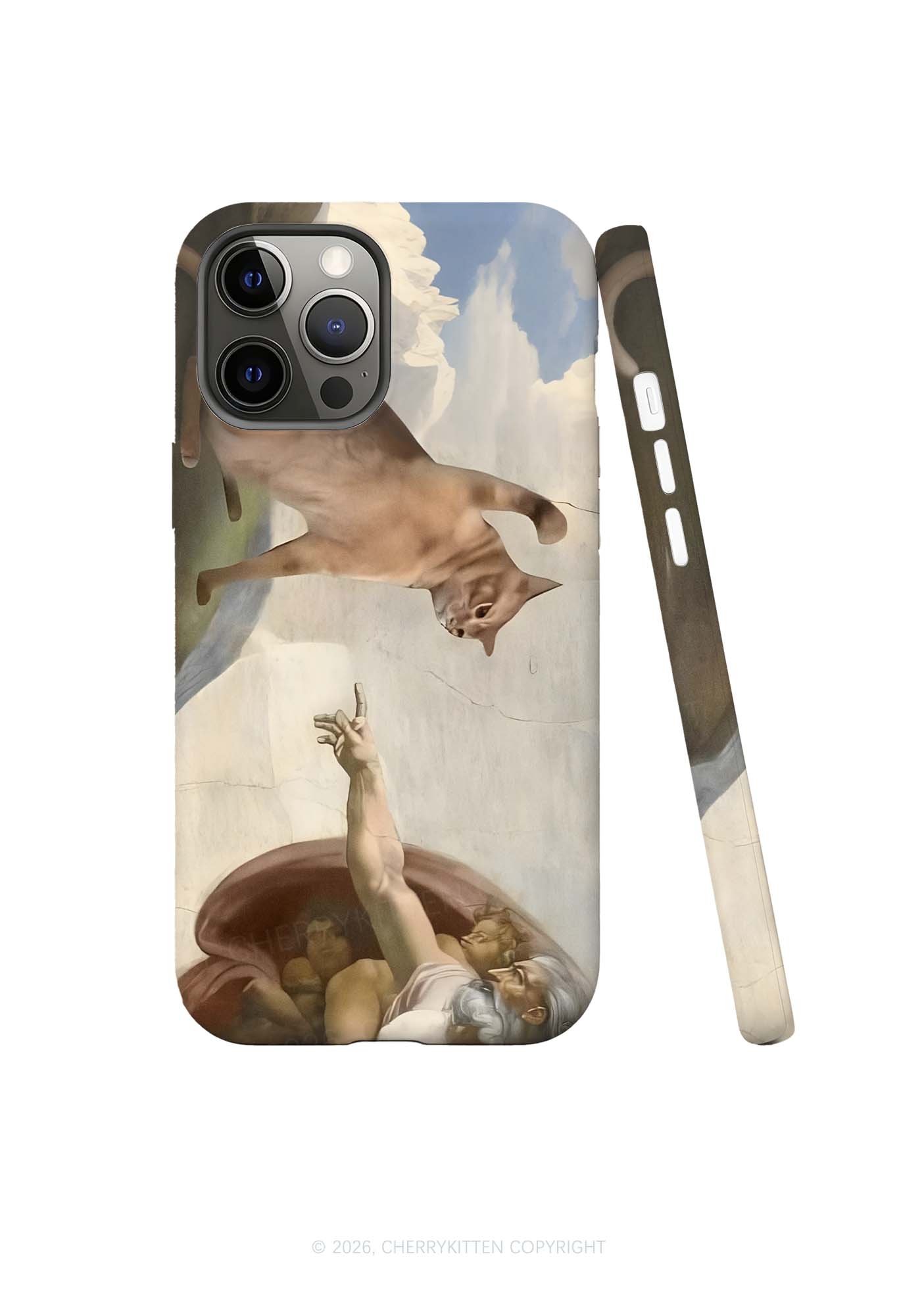 God Give Cat Y2K Phone Case Cherrykitten