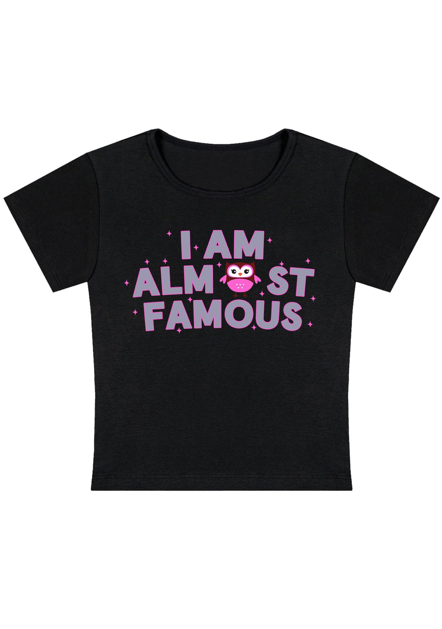 Curvy I Am Almost Famous Baby Tee
