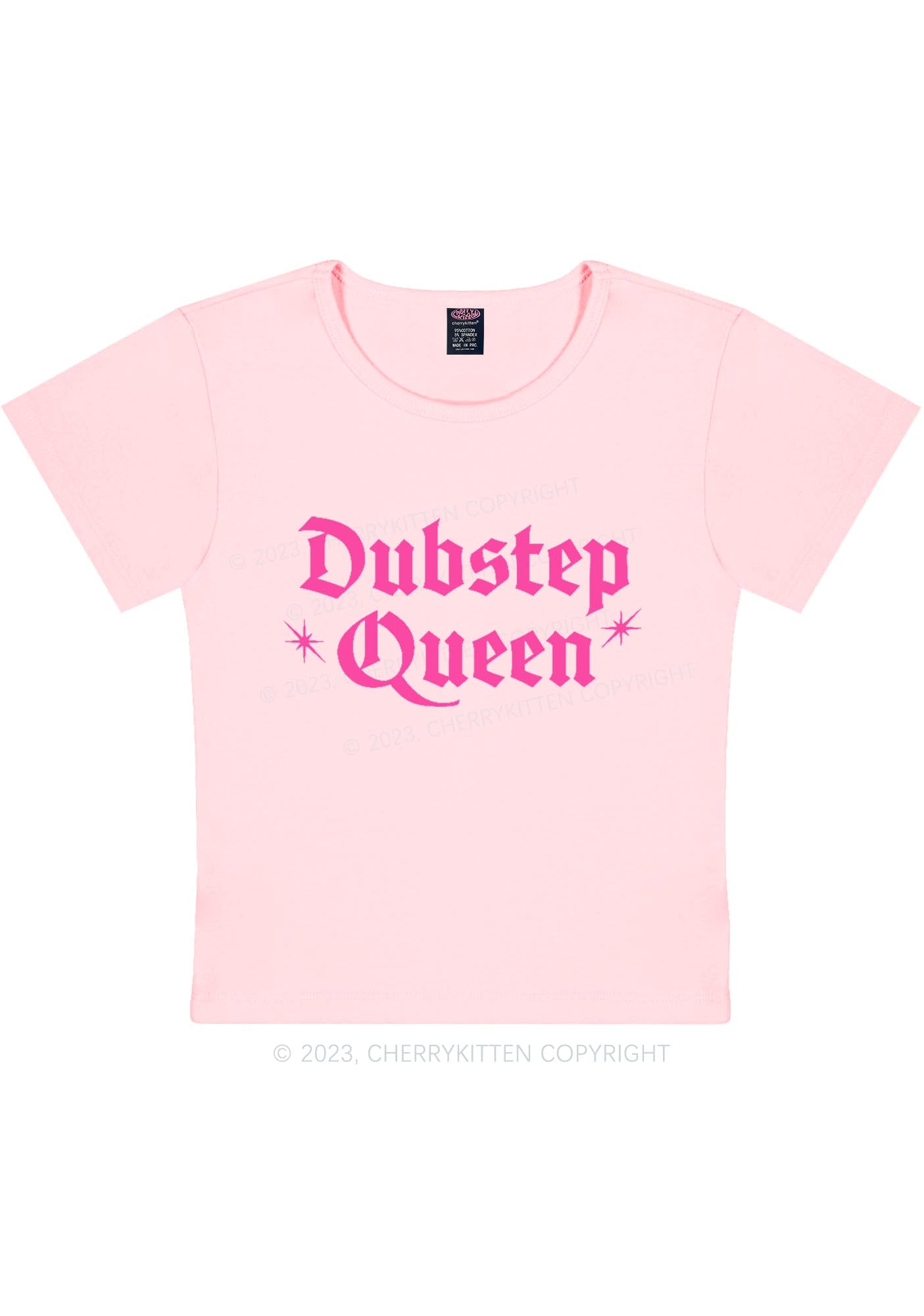 Dubstep Queen Y2K Baby Tee Cherrykitten
