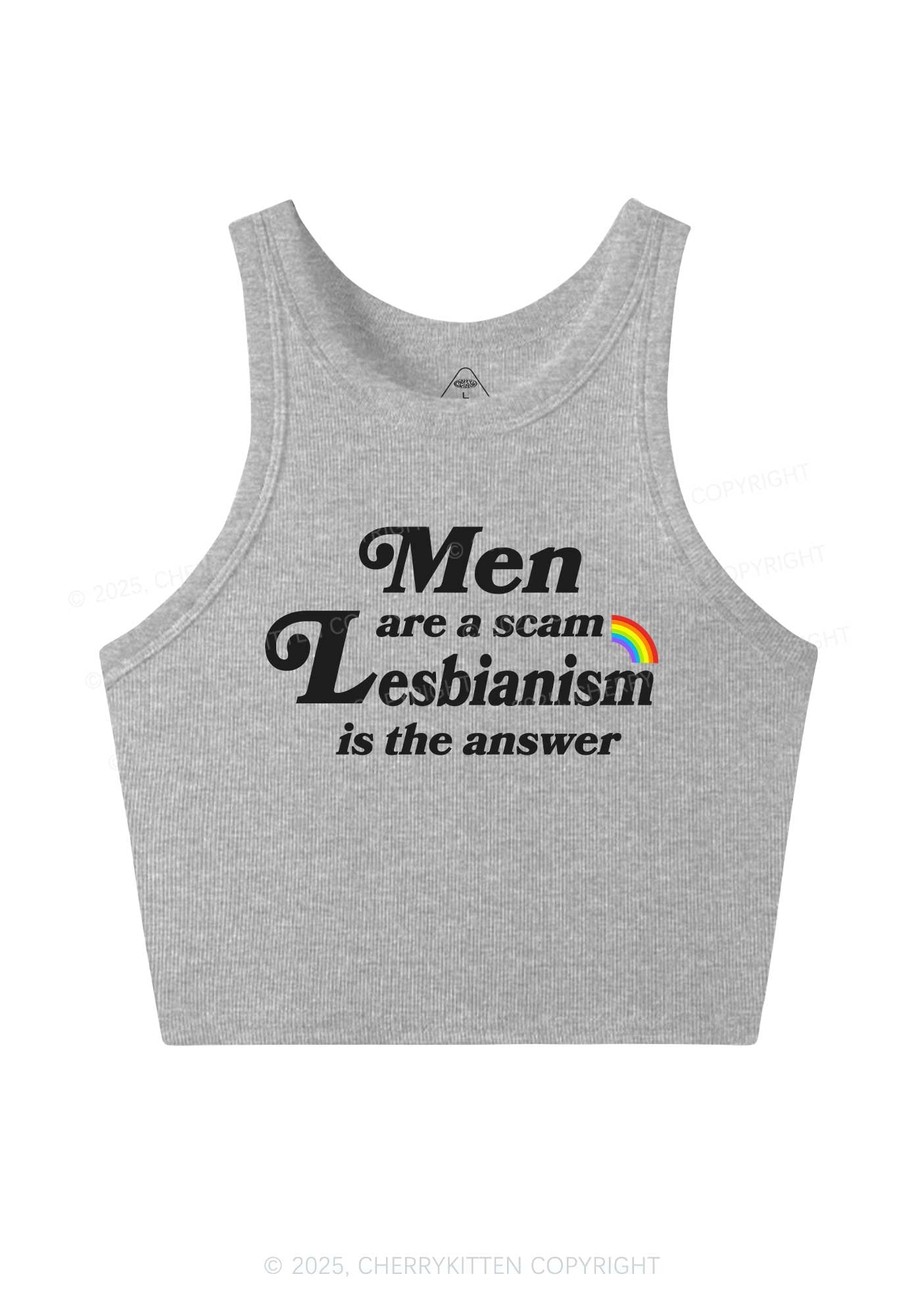 Men Lesbianism Y2K Crop Tank Top Cherrykitten