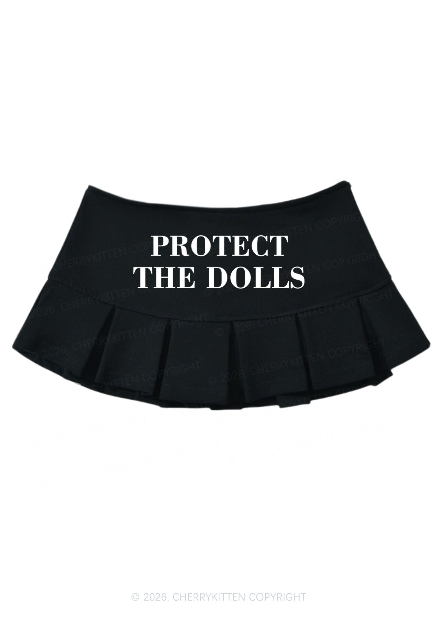 Protect The Dolls Pride Y2K Mini Pleated Skirts Cherrykitten