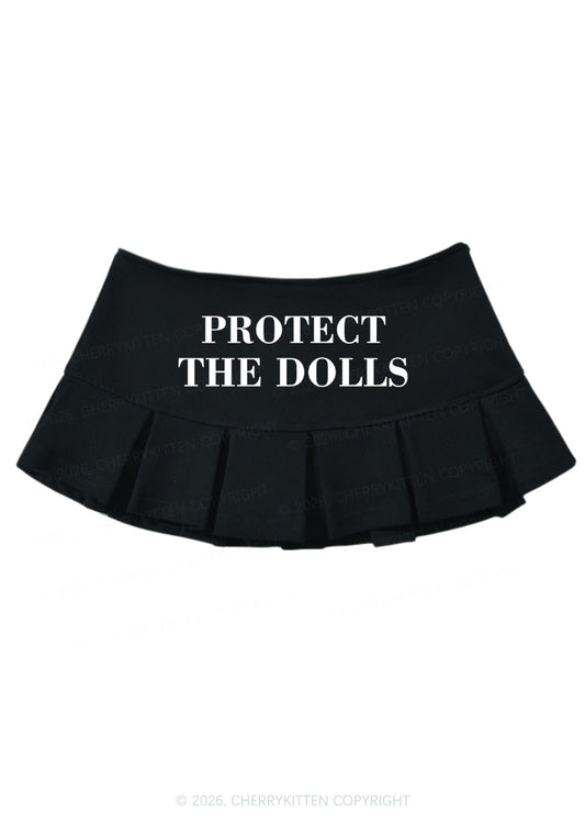 Protect The Dolls Pride Y2K Mini Pleated Skirts Cherrykitten