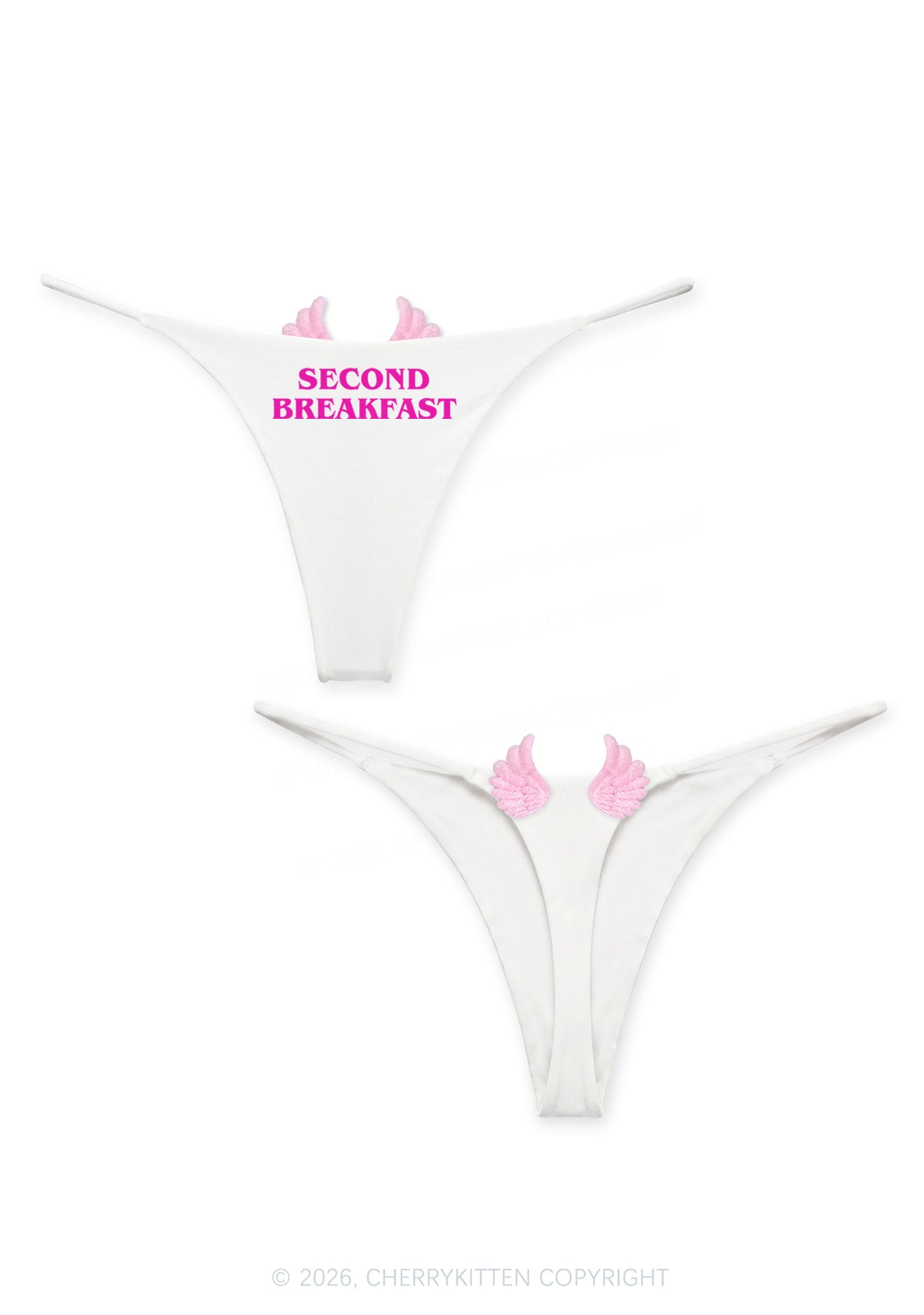 Second Breakfast Y2K Goth Angel Wings Bikini String Thong Cherrykitten
