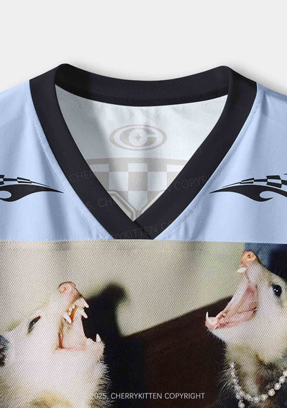 Custom Princess Rats Y2K Crop Sport Jersey Shirts Cherrykitten