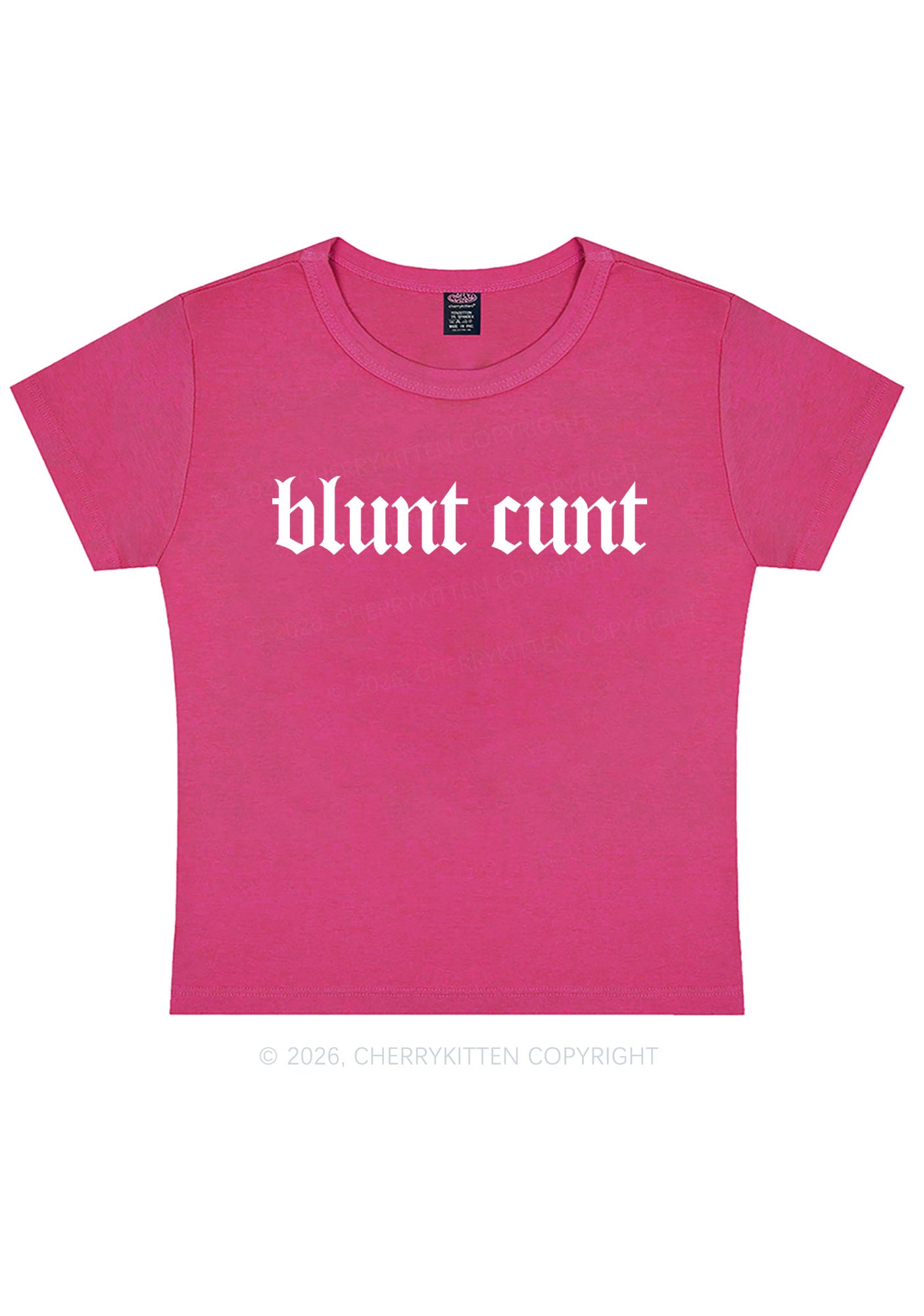 Blunt Cxxt Y2K Baby Tee Cherrykitten