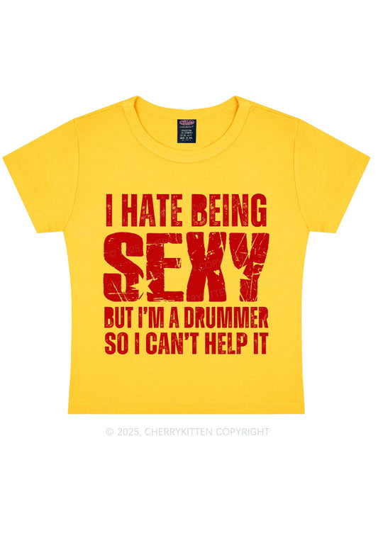I Hate Being Sexy Y2K Baby Tee Cherrykitten