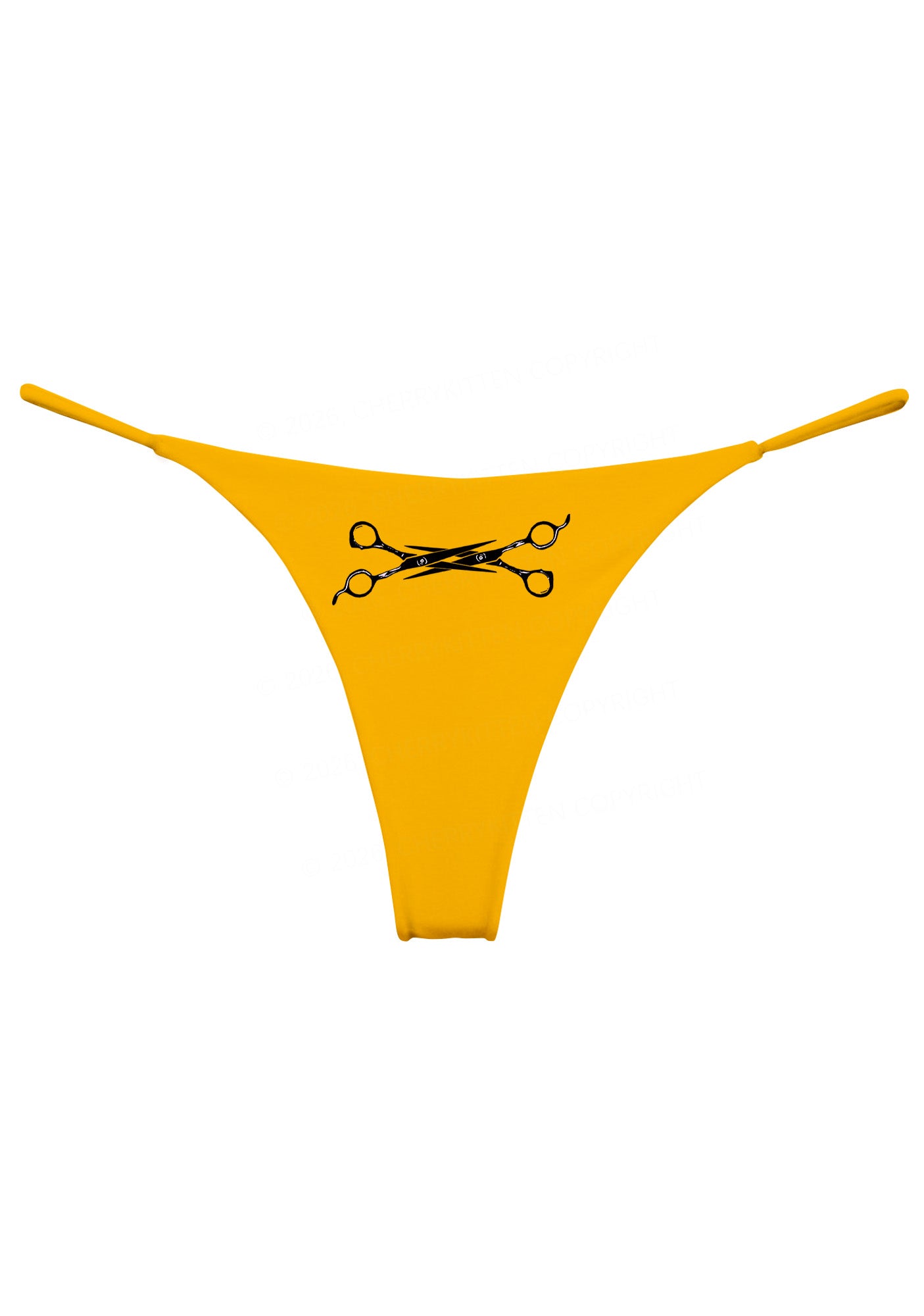 Pink Scissor Pride Y2K Bikini String Thong Cherrykitten