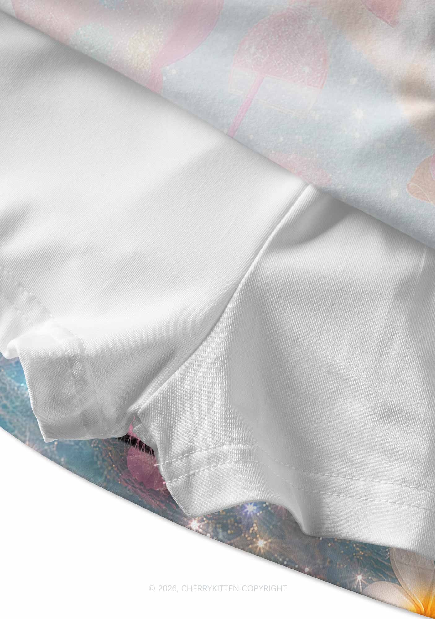 Guinea Pig On Unicorn Y2K Print Mini Skirt Cherrykitten