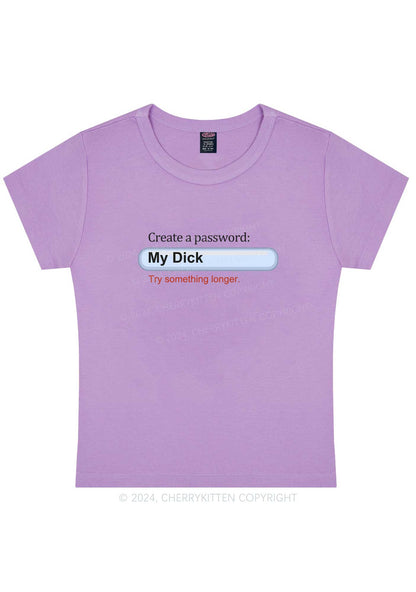 Longer Password Y2K Baby Tee Cherrykitten