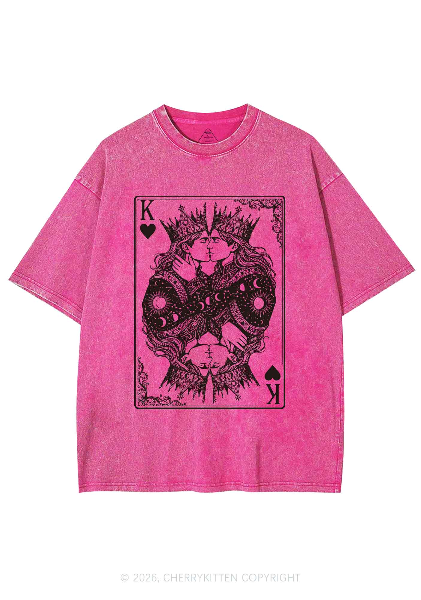 Kings Kissing Pride Y2K Shirts Washed Tee Cherrykitten