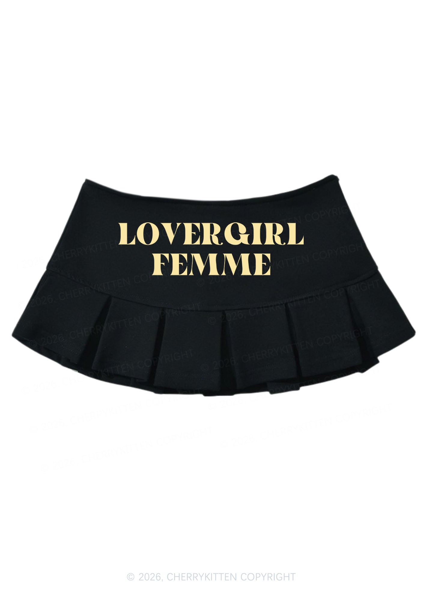 Lovergirl Femme Pride Y2K Mini Pleated Skirts Cherrykitten