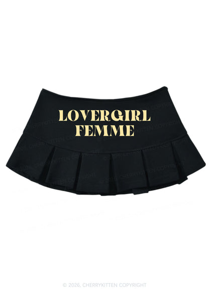 Lovergirl Femme Pride Y2K Mini Pleated Skirts Cherrykitten