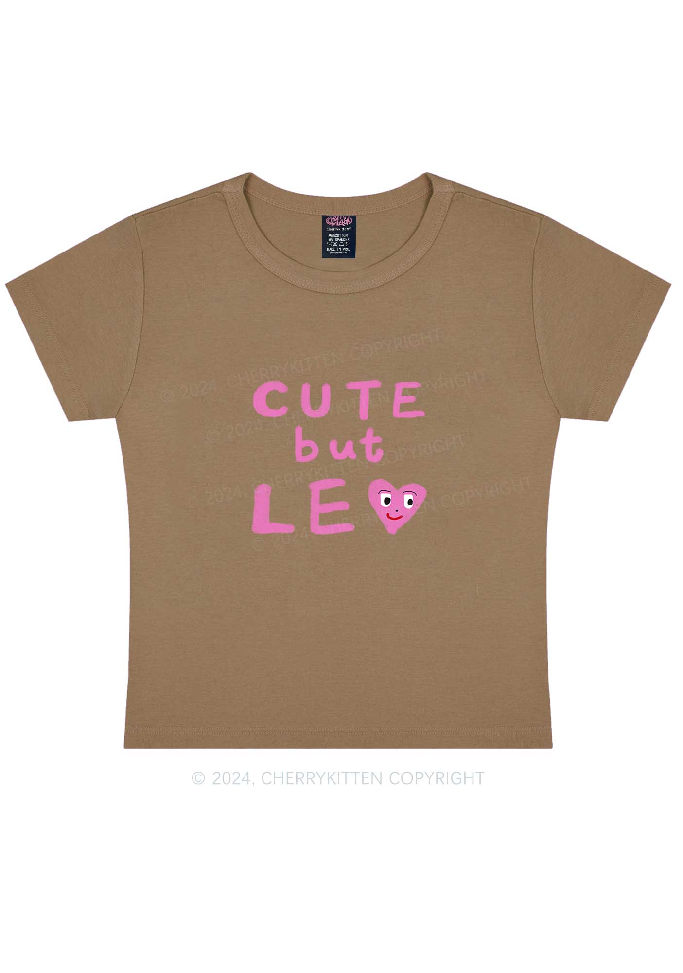 Custom Zodiac Cute But Y2K Baby Tee Cherrykitten