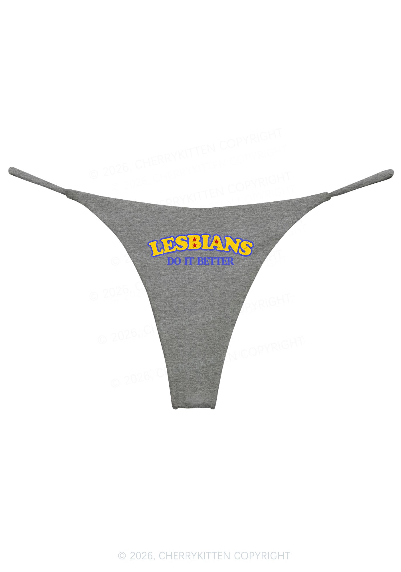 Lesbians Do It Better Pride Y2K Bikini String Thong Cherrykitten