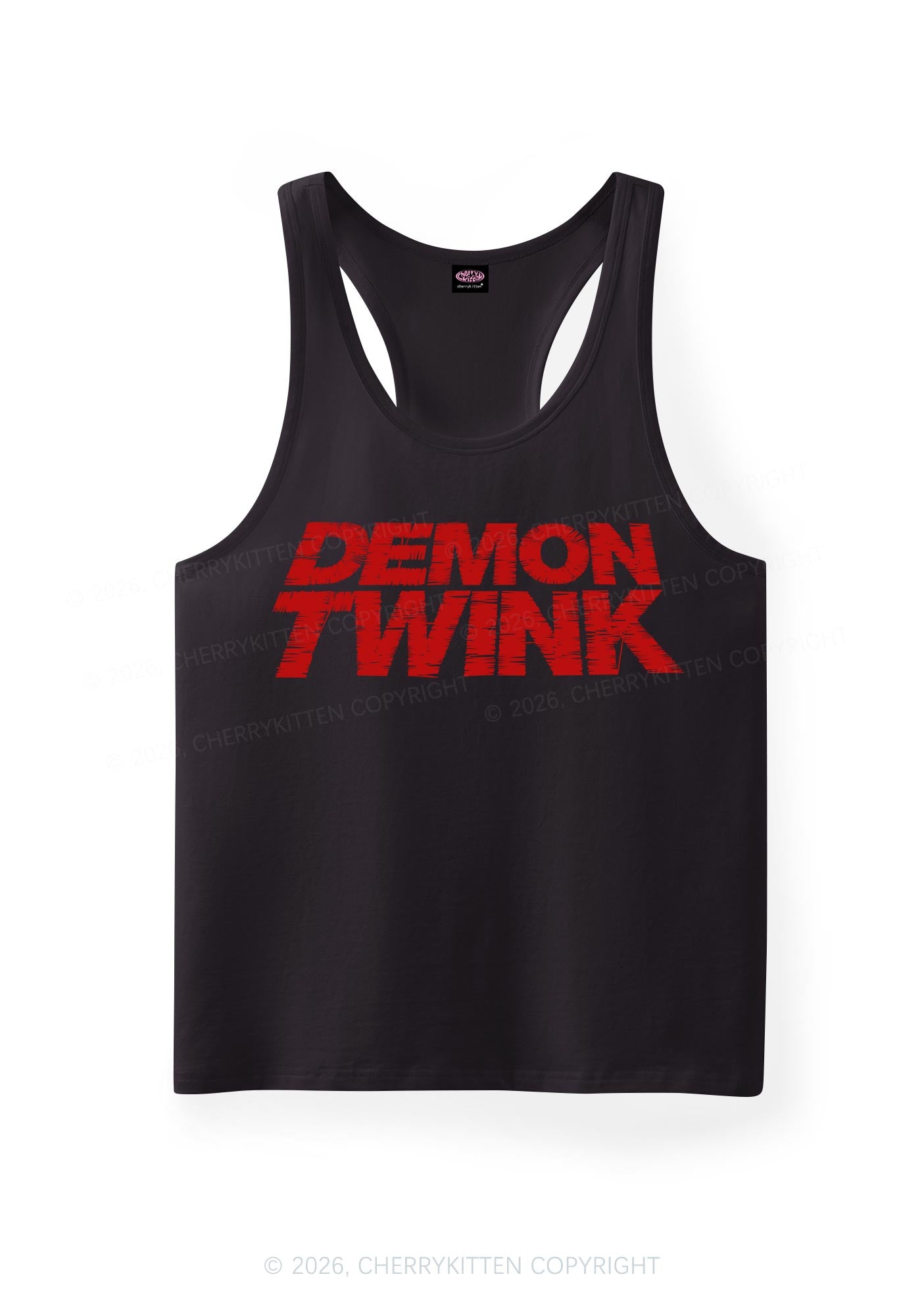 Demon Twink Pride Y2K Men Racerback Tank Top Cherrykitten