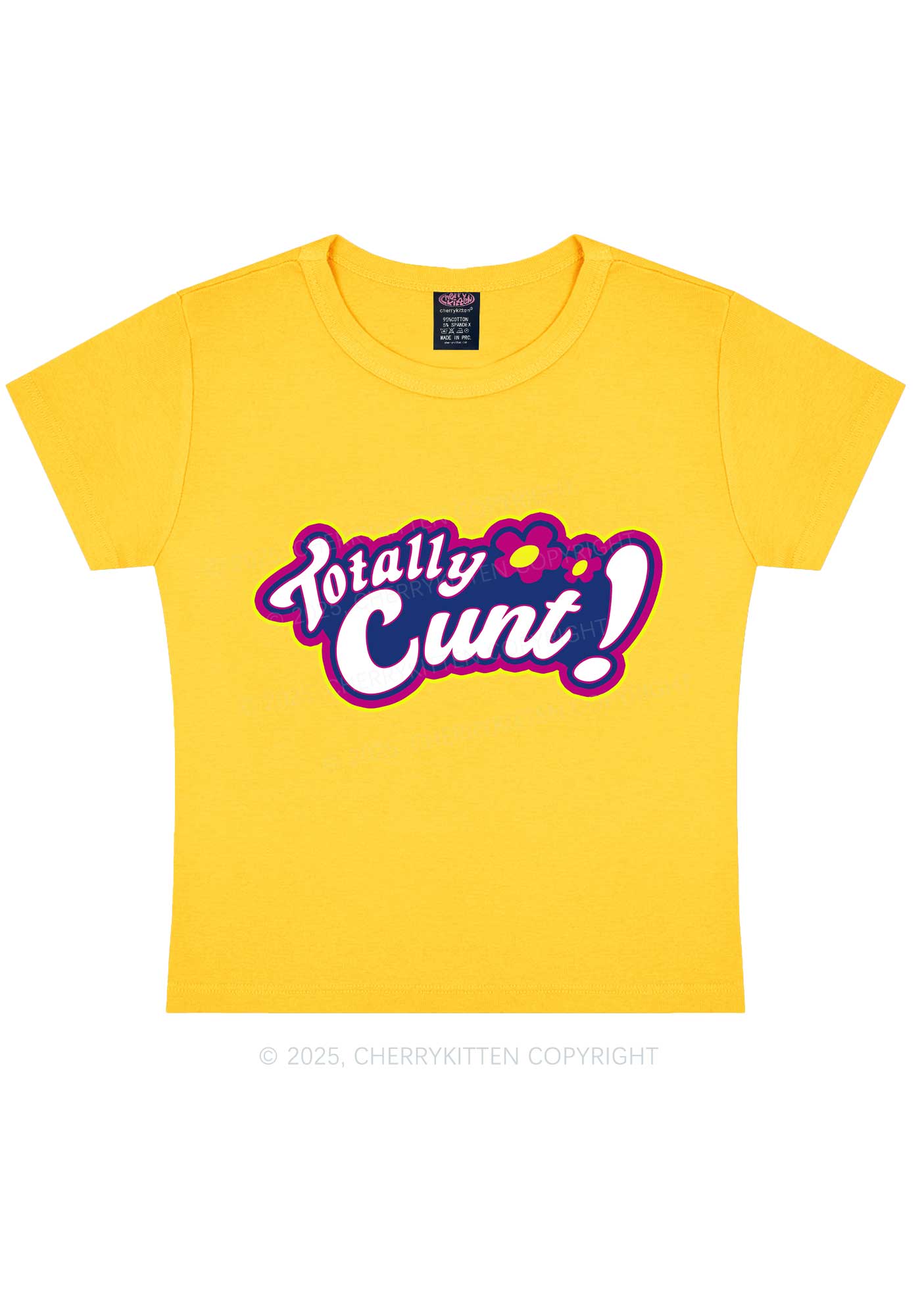 Totally Cxxt Y2K Baby Tee Cherrykitten