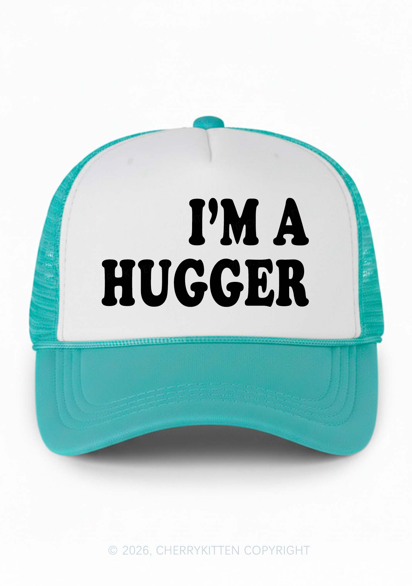 Im A Hugger Y2K Colorblock Trucker Hat Cherrykitten