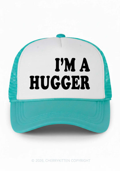 Im A Hugger Y2K Colorblock Trucker Hat Cherrykitten