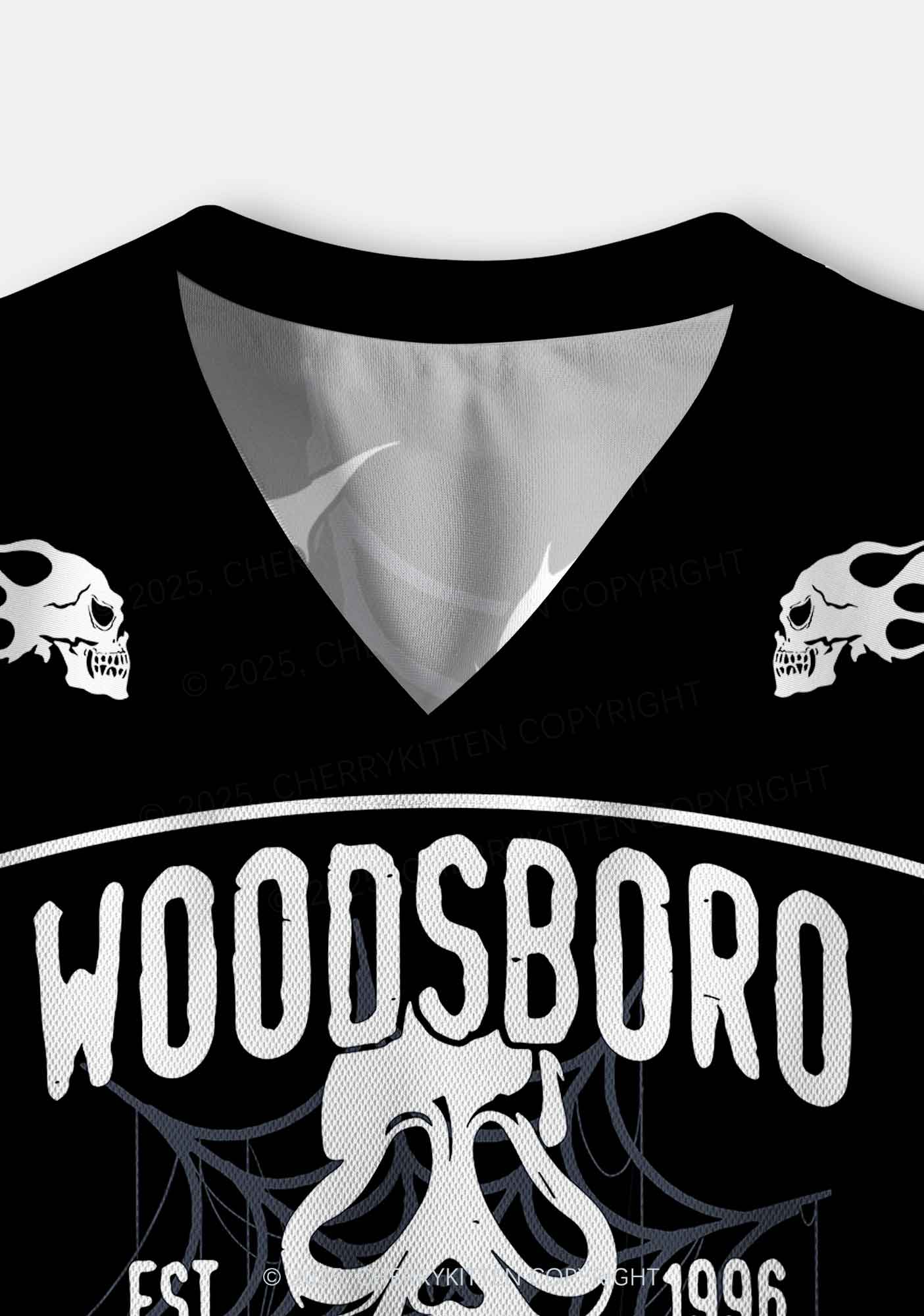 Custom Halloween Horror Film Club Y2K Crop Sport Jersey Shirts Cherrykitten