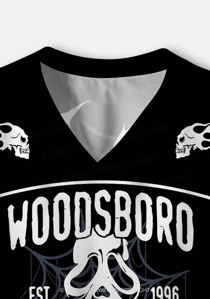 Custom Halloween Horror Film Club Y2K Crop Sport Jersey Shirts Cherrykitten