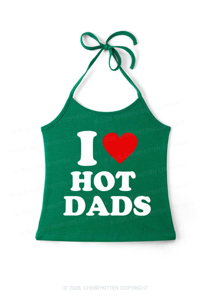 I Love Hot Dads Y2K Halter Neck Cami Cherrykitten