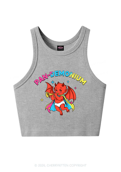 Pandemonium Pride Y2K Crop Tank Top Cherrykitten