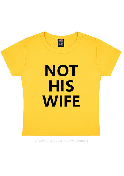 Not His Wife Y2K Baby Tee Cherrykitten