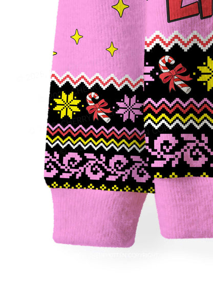 Lick Itself Y2K Christmas Knit Sweatshirt Cherrykitten