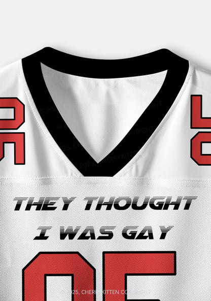 Custom I Was Gay Two Sides Pride Y2K Crop Sport Jersey Shirts Cherrykitten