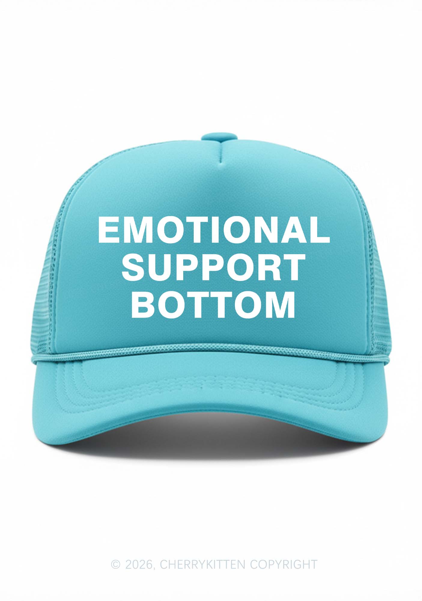 Emotional Support Bottom Pride Y2K Trucker Hat Cherrykitten