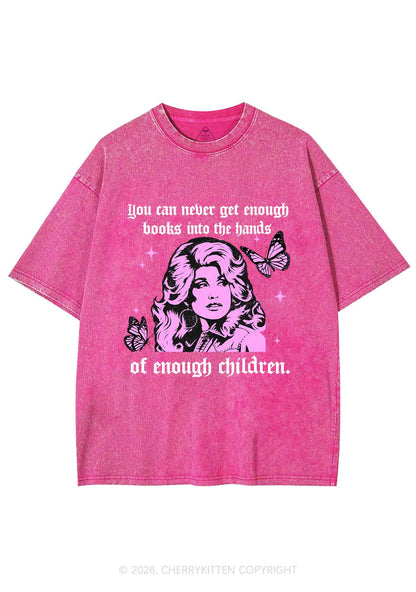 Get Enough Books Into Children Y2K Shirts Washed Tee Cherrykitten