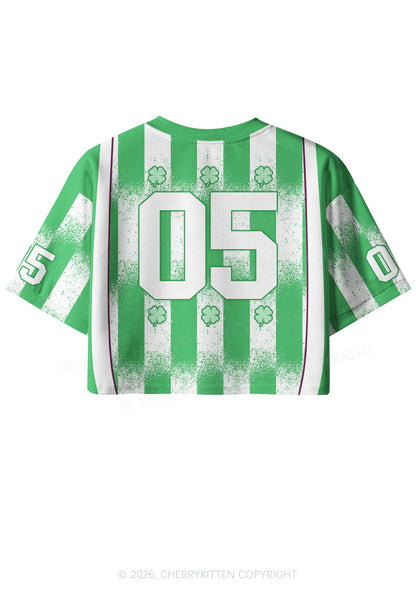 Custom Dibs On The Redhead St Patricks Y2K Crop Sport Jersey Shirts Cherrykitten
