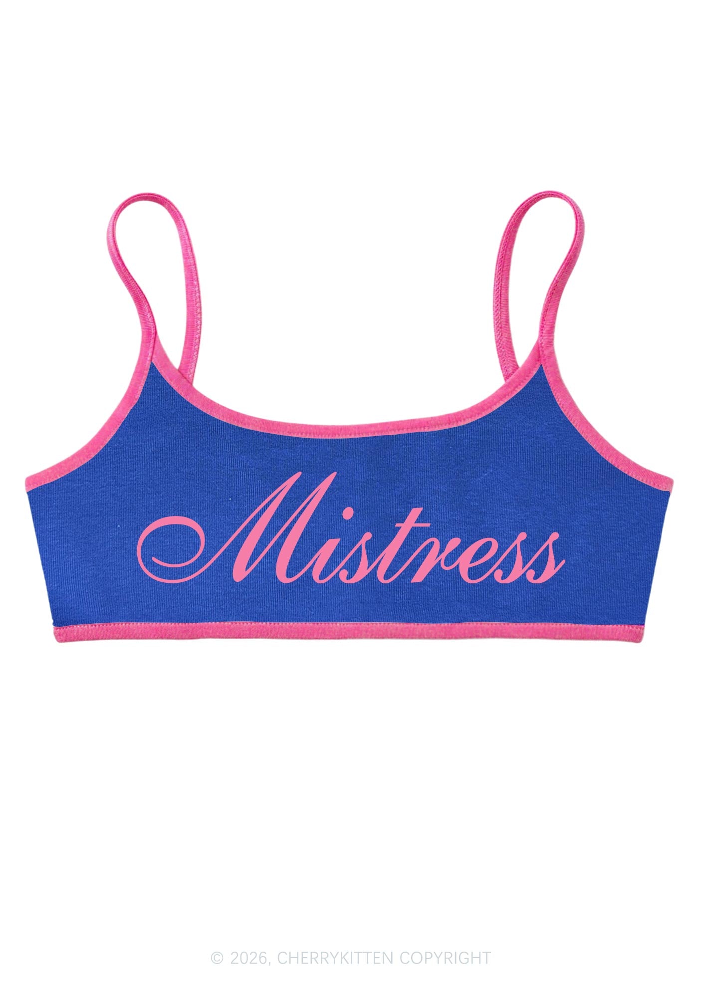 Mistress Y2K Super Crop Cami Cherrykitten