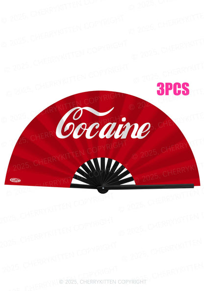 Special Cola Y2K Rave Hand Fan Cherrykitten