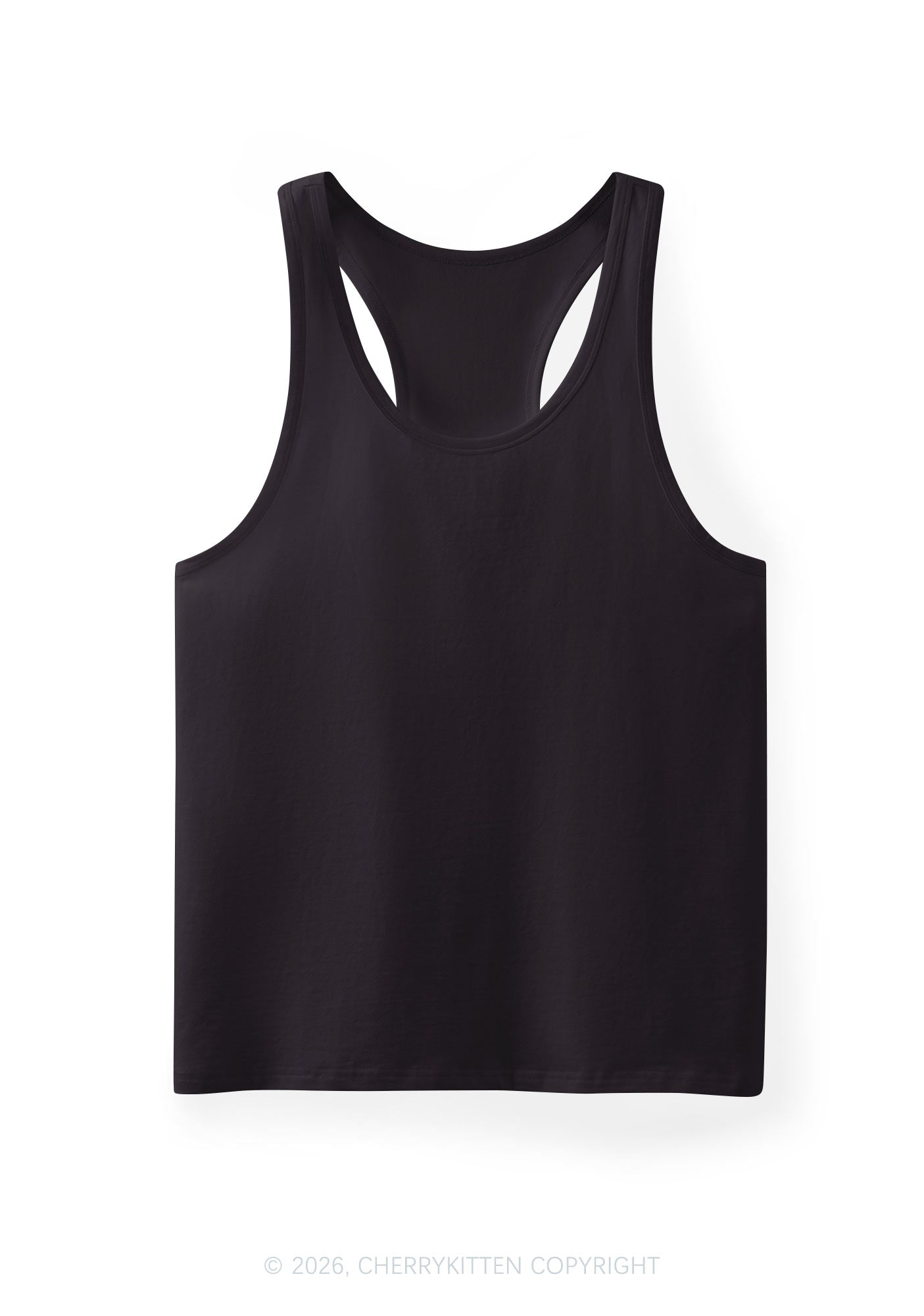 Plain Y2K Men Racerback Tank Top Cherrykitten