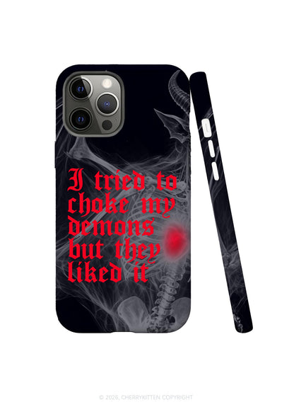 Halloween Choke Demons They Liked Y2K Phone Case Cherrykitten