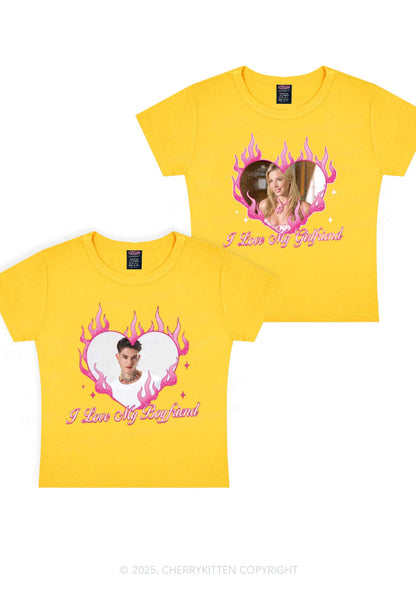 Custom I Love My GF BF Y2K Valentine's Day Baby Tee Cherrykitten