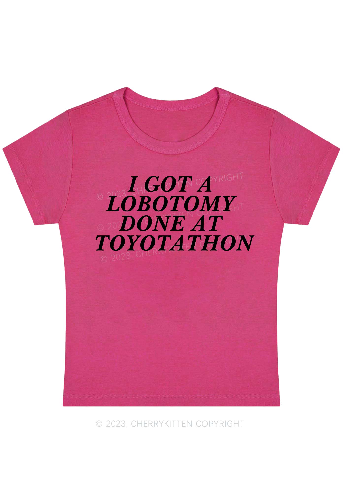Curvy Lobotomy At Toyotathon Baby Tee Cherrykitten