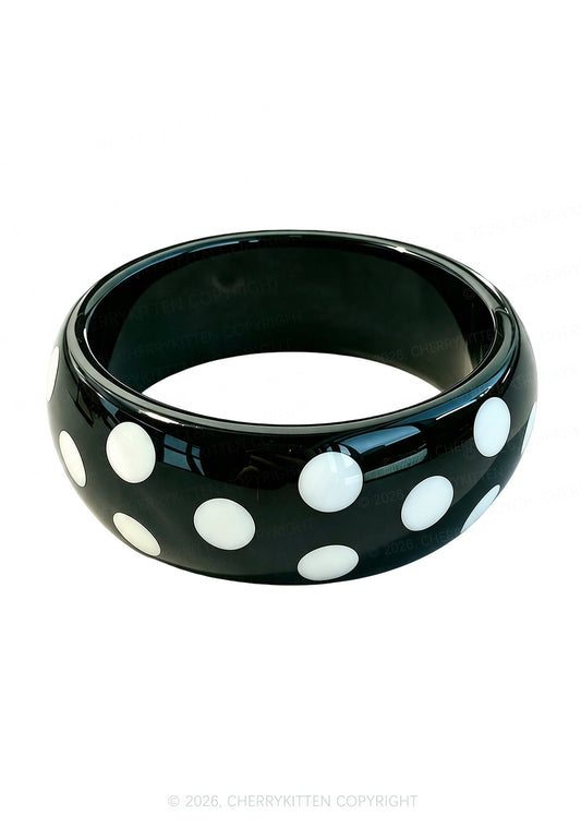 Candy Color Polka Dots Y2K Cuff Bangle Cherrykitten