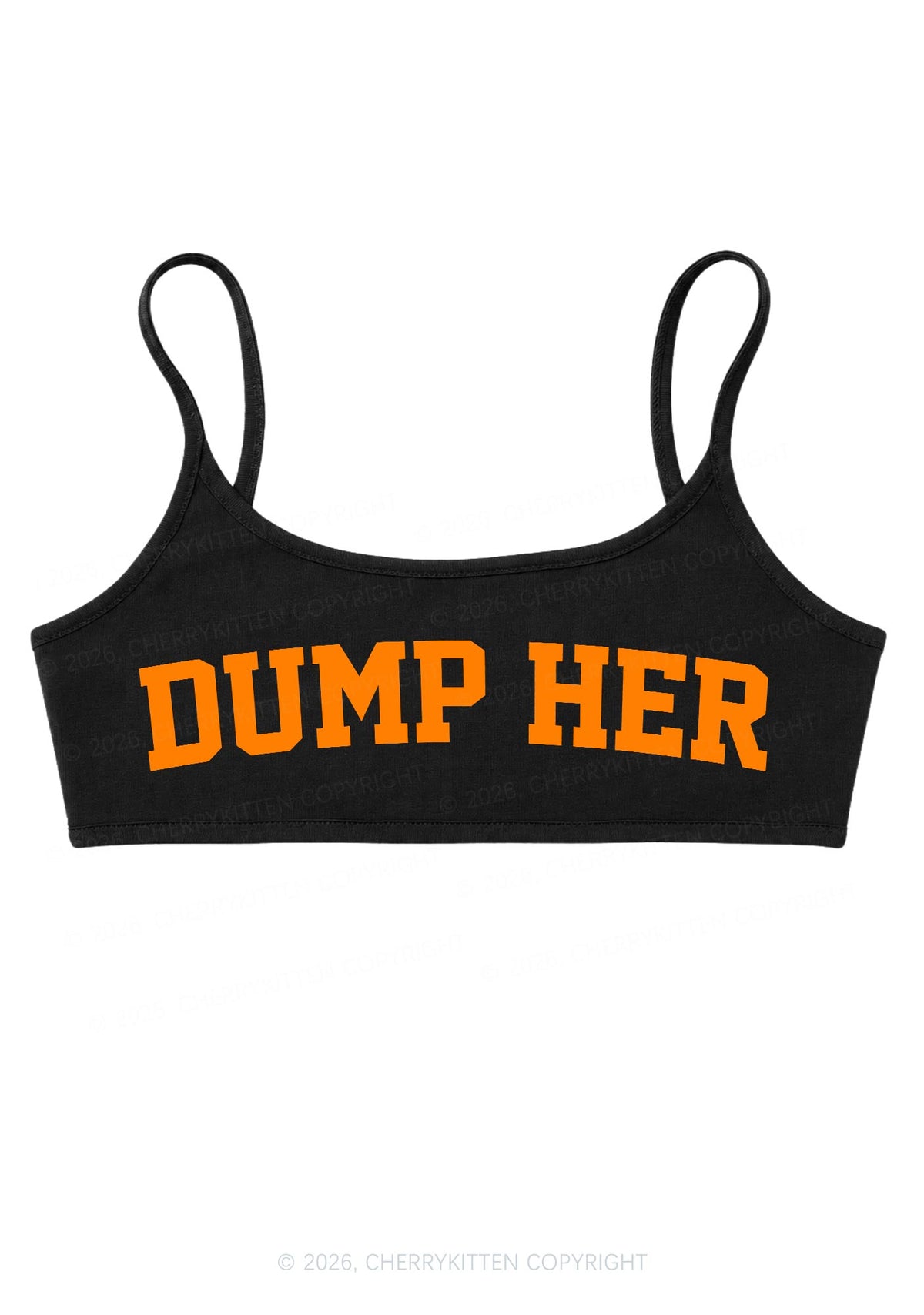 Dump Her Y2K Super Crop Cami Cherrykitten