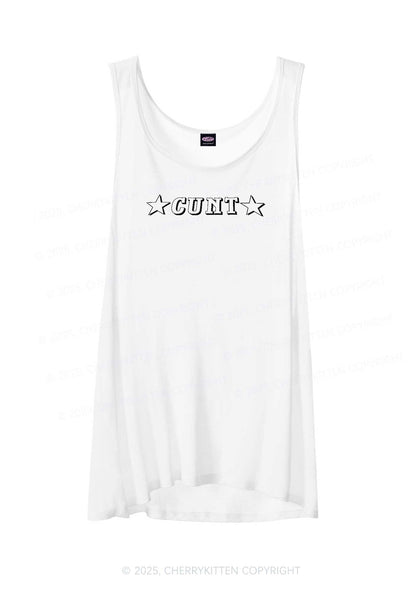 Star Count Y2K Sheer Boyfriend Tank Cherrykitten