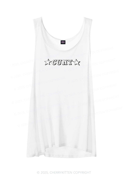 Star Count Y2K Sheer Boyfriend Tank Cherrykitten