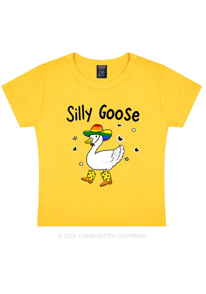Silly Goose Pride Y2K Baby Tee Cherrykitten