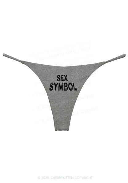 Black Sx Symbol Y2K Bikini String Thong Cherrykitten
